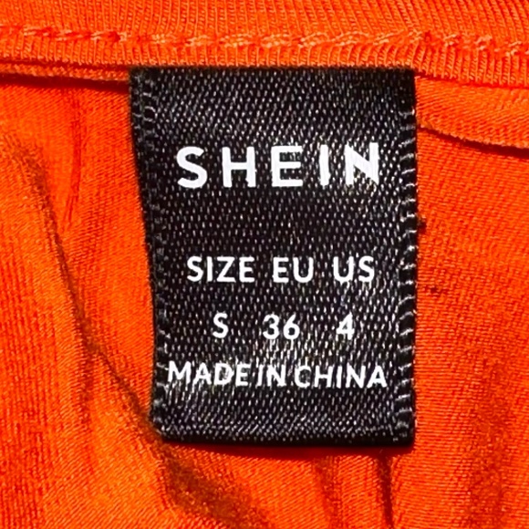 Women's Bodysuit - Orange - Square Neckline - US Small - SHEIN - Picture 10 of 10